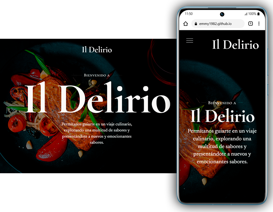 Diseño web para restaurante