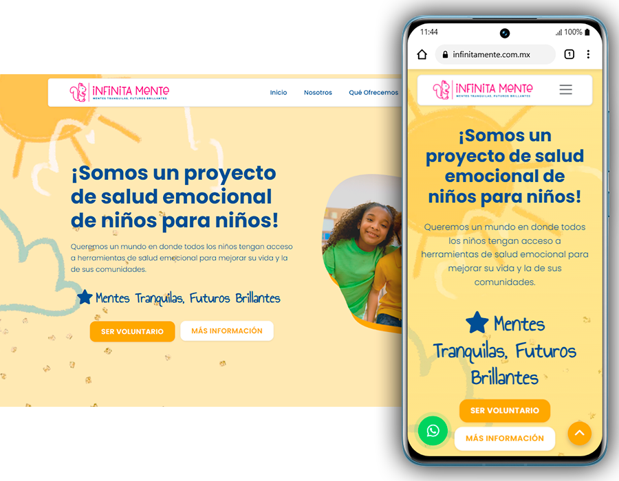 Diseño web asociación infantil