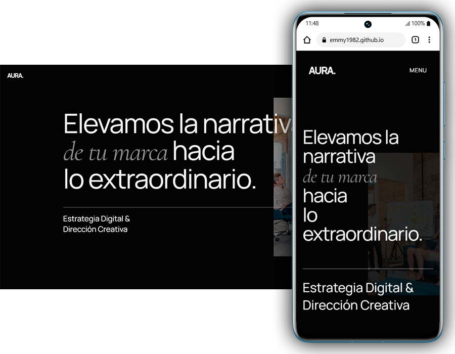Diseño web para empresa de marketing