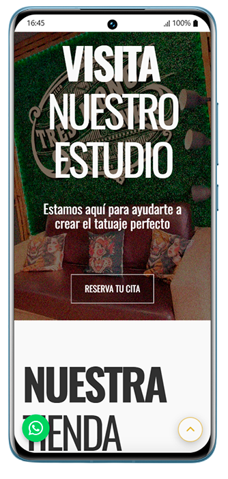 Sección de tienda
